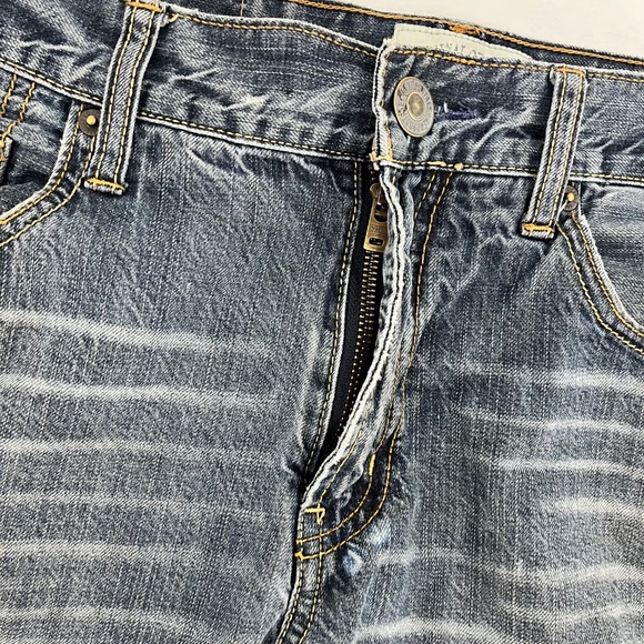 Aeropostale Mens Size 32/32 Driggs Slim Bootcut Jeans Blue Retro Straight Denim - Picture 3 of 16